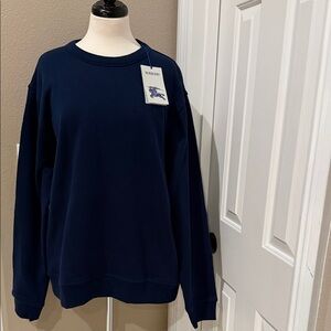 Burberry Men's Deep Blue Crewneck Sweater